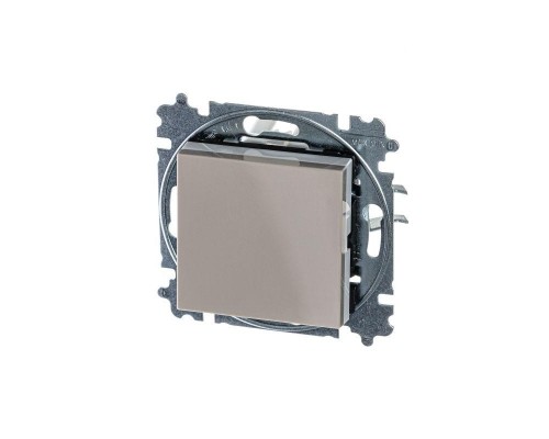 Переключатель 1-кл. СП Levit IP20 кофе макиато/бел. ABB 2CHH590645A6018