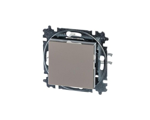 Выключатель 1-кл. СП Levit IP20 кофе макиато/бел. ABB 2CHH590145A6018
