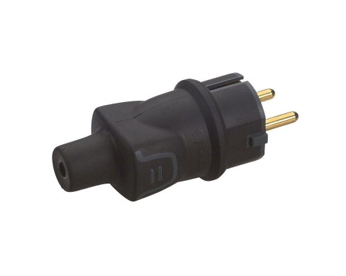 Вилка электрич. каб. Helium 16А 2P+E IP44 черн. Leg 050196