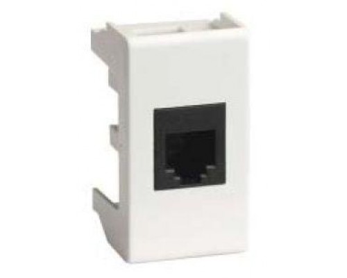 Розетка компьютерная СП Viva 1мод. RJ45 CAT.5E бел. DKC 45038