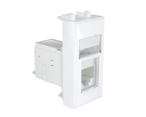 Розетка компьютерная 1мод. кат.5e RJ-45 Avanti "Белое облако" модульная DKC 4400461