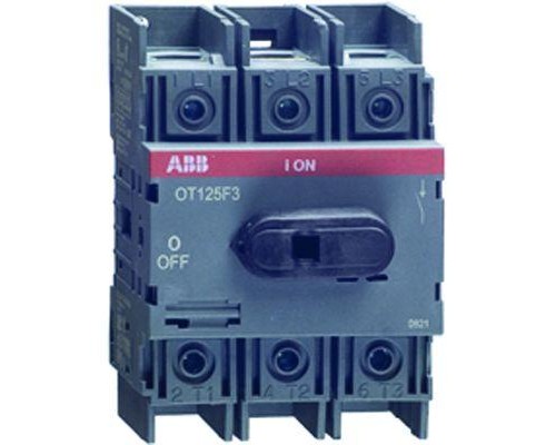 Рубильник 3п OT100F3 100А (80А AC23) ABB 1SCA105004R1001