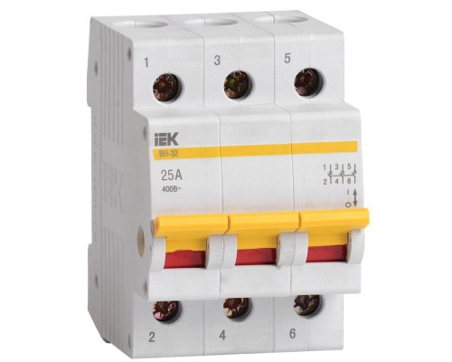 Выключатель нагрузки ВН-32 25А/3П IEK MNV10-3-025