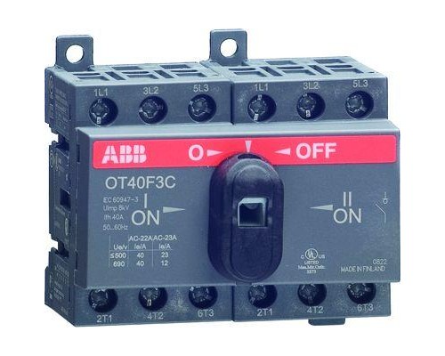 Рубильник реверсивный OT16F3C 16А (16А AC23) ABB 1SCA104816R1001